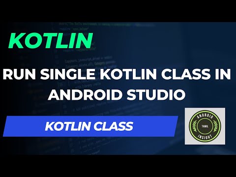 How to run single Kotlin class with main function in Android Studio