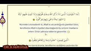 ENFAL SURESİ 1 / 6 AYETLERİ | Mehmet Salih GÜLER