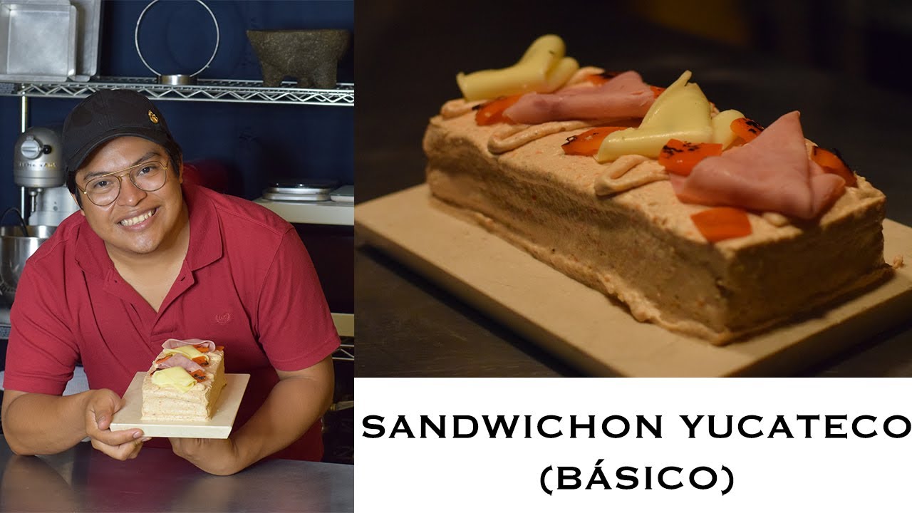 Sandwichon Yucateco básico, Fácil, Rápido y delicioso.