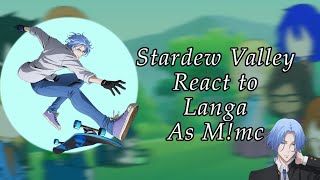 Stardew Valley React To Langa as M!mc (GCRV) (English/🇺🇸) (1/1?) (read description tyy)