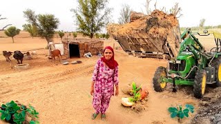 [441] Desert farm Tour ️ मेरा मरु भूमि में खेत Thar desert village life Rajasthan India
