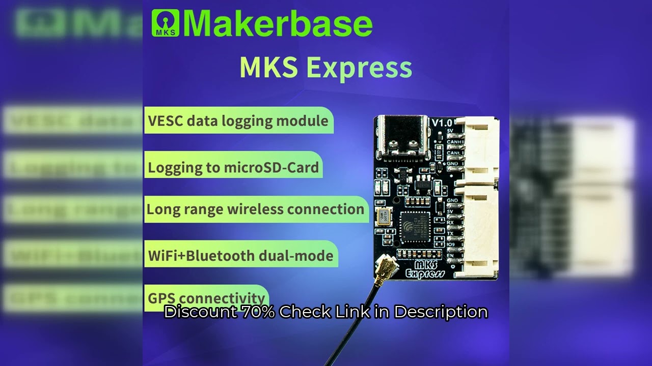 Makerbase VESC EXPRESS supports WIFI+Bluetooth SD card logging ESP32 module GPS positioning