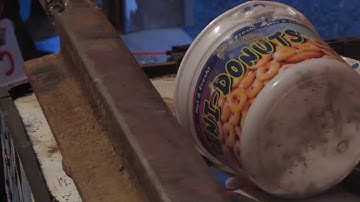 forging a throwing knife out of rebar