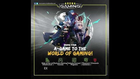Arena Animation Gaming courses.