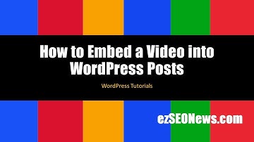 How to Embed a Video into WordPress Posts
