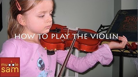HOW TO PLAY THE VIOLIN - First Lesson by 4 Year Old Sophia on Mugglesam