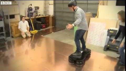BBC News Technology-Testing out a hoverboard