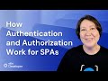 How authentication and authorization work for spas