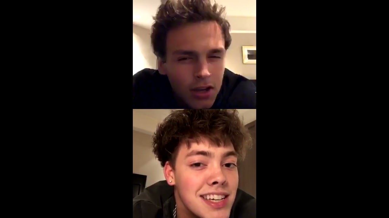 Jonah Marais WHY DON'T WE Live Stream on Instagram