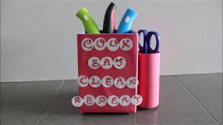 Knife Holder/ Stand using Milk Carton || Craft-O-Berry