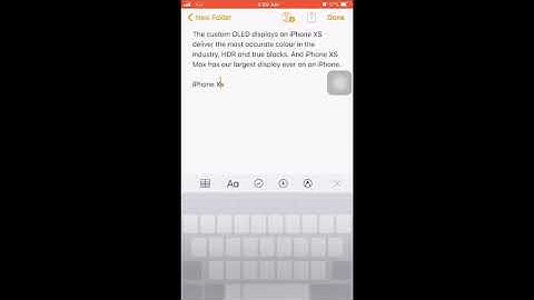 iOS 12 using keyboard as Trackpad