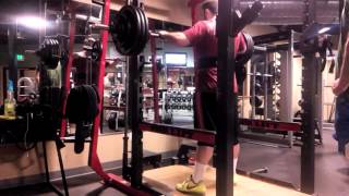 380x2 paused front squat set 3 of 3