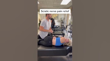 Sciatic nerve pain relief! #chiropractor #cracks #adjustment #health #sciatica