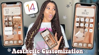 HOW TO CUSTOMIZE HOME SCREEN WITH IOS 14!! *simple & aesthetic* / iOS 14 Customization with Widgets