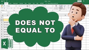 How to Use "Does not equal to" in Excel Formula conditional formatting