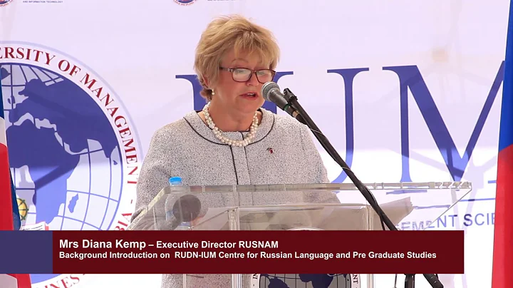 Mrs Diana Kemp  Executive Director RUSNAM at the O...