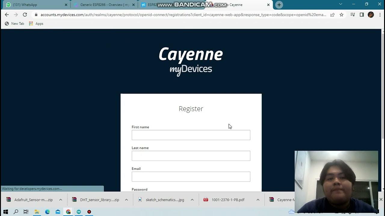 cara login dan buat akun di platform iot cayenne YouTube