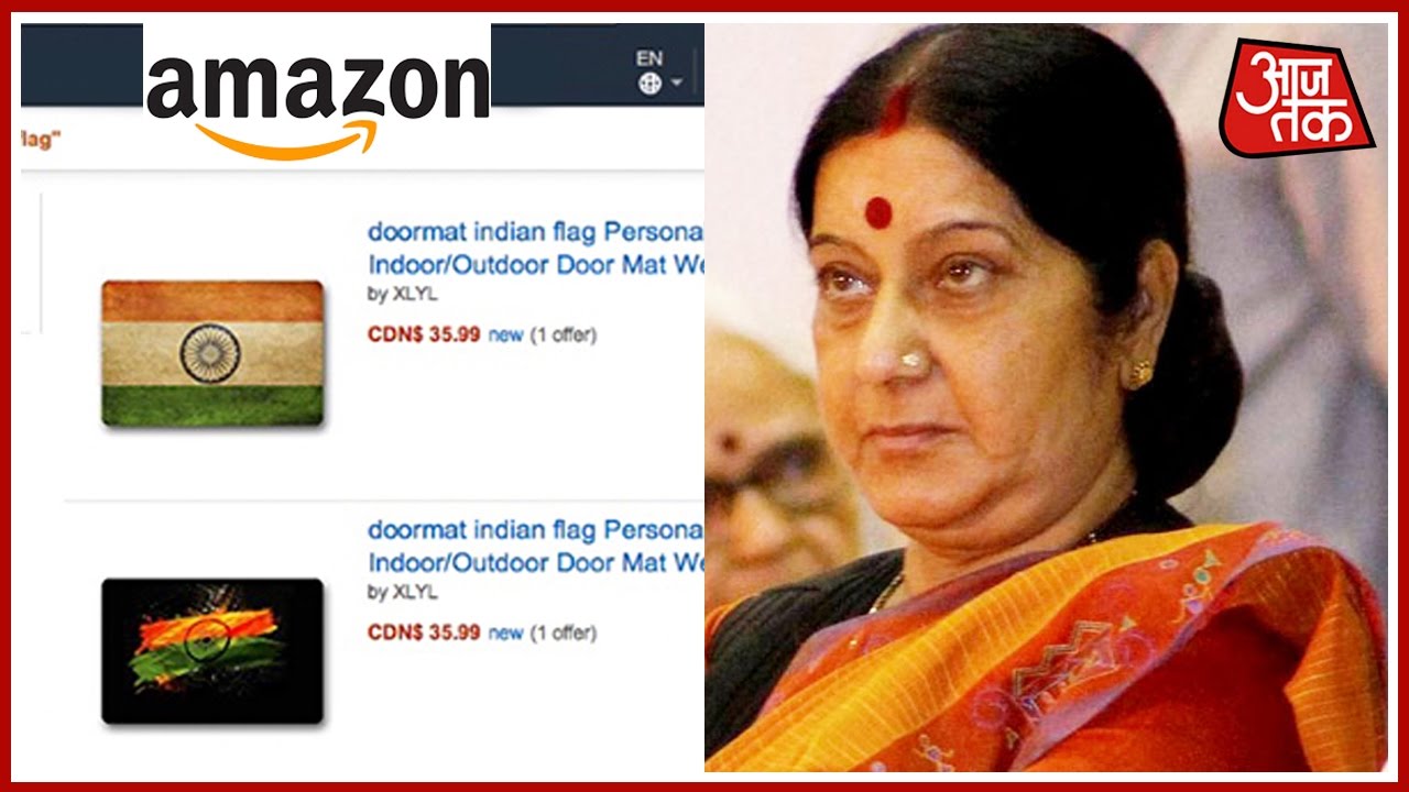 Hasil gambar untuk Amazon tried selling Indian-flag doormats and Gandhi-themed flip-flops—in India.