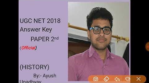 UGC NET 2018 HISTORY OFFICIAL ANSWER KEY...