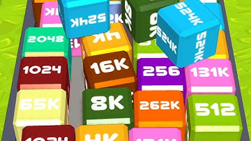 Merge Cube 2048 3D - ASMR Gameplay (Cubes Math, Level Up NumberBlocks Jelly Balls) Inka Kubes