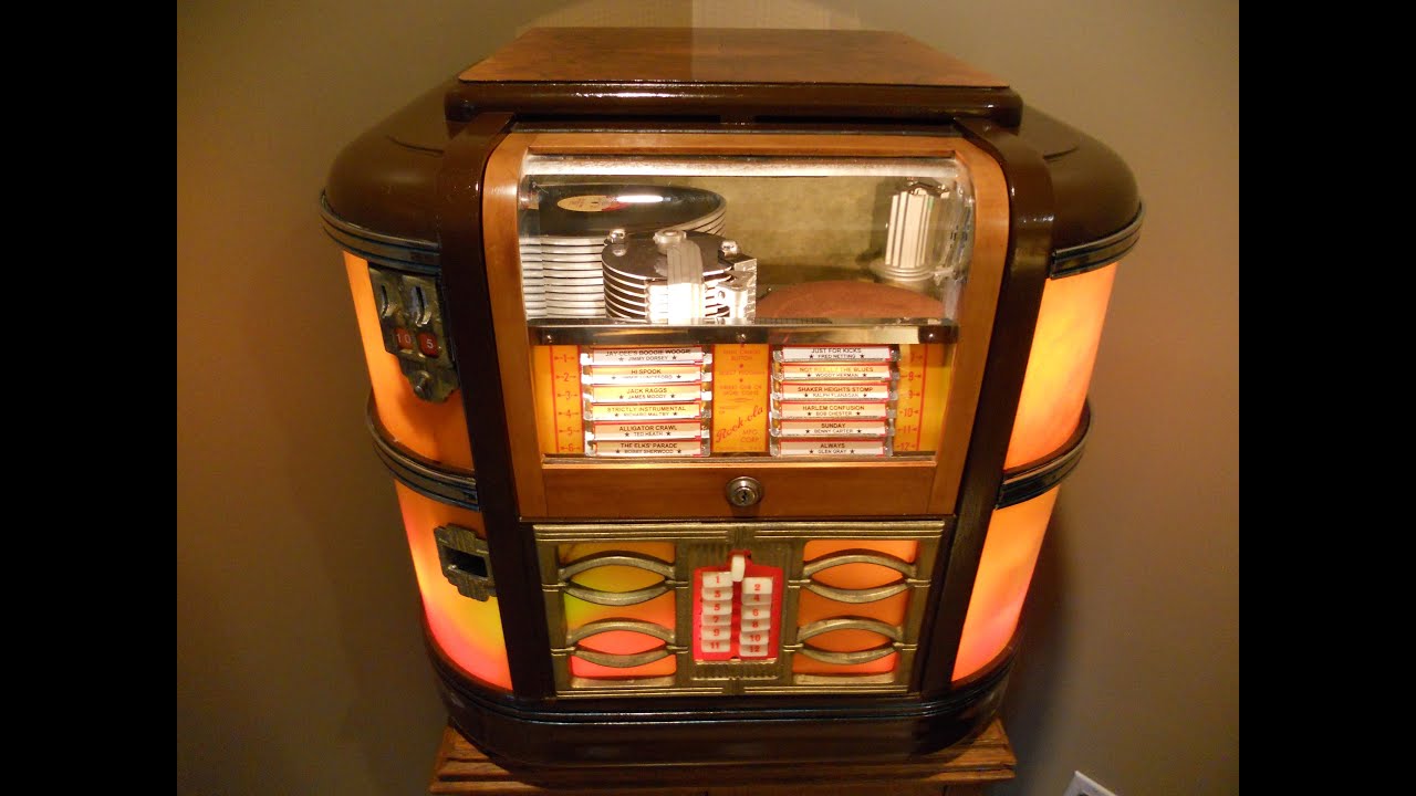 1939 RockOla CM39 countertop Jukebox. YouTube
