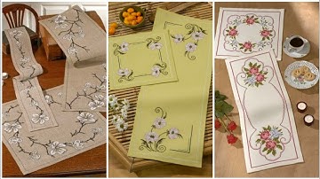 Top Class Hand Embroidered Table Mat And Table Cover Designs