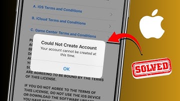 How to Fix Your Account Cannot Be Created At This Time Apple ID | iPhone | iPad | 2025