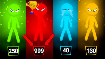 Stickman Party - Tournament Mode 123 4 Players Random - New Update MiniGames Gameplay