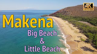 4K Drone Makena Big Beach And Little Beach - Maui, Hawaii - August 25, 2020