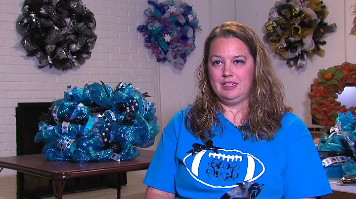 2017 Panthers Special Wreath Lady Stacie Carpenter