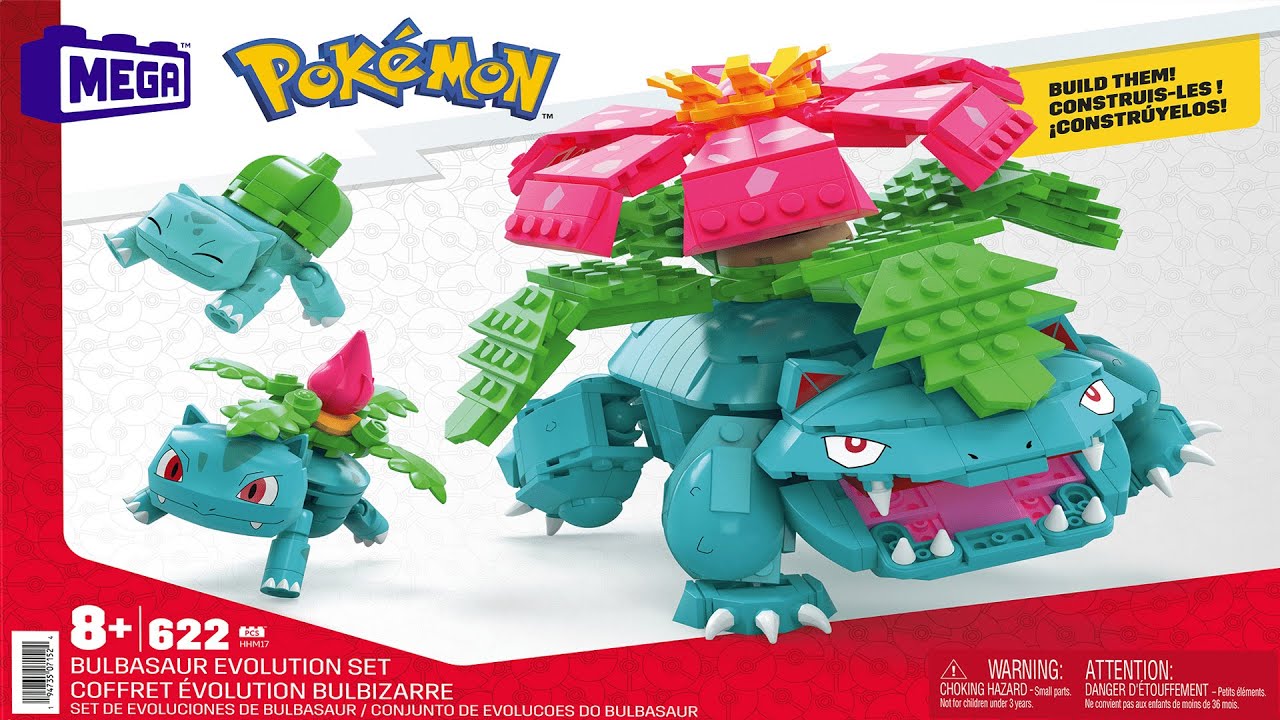 Pikachu Evolution Set Pokémon MEGA Construx Construction Set