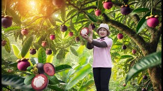 Harvesting Mangosteen To The Market To Sell - How To Cook Crab Soup Lucias Daily Life