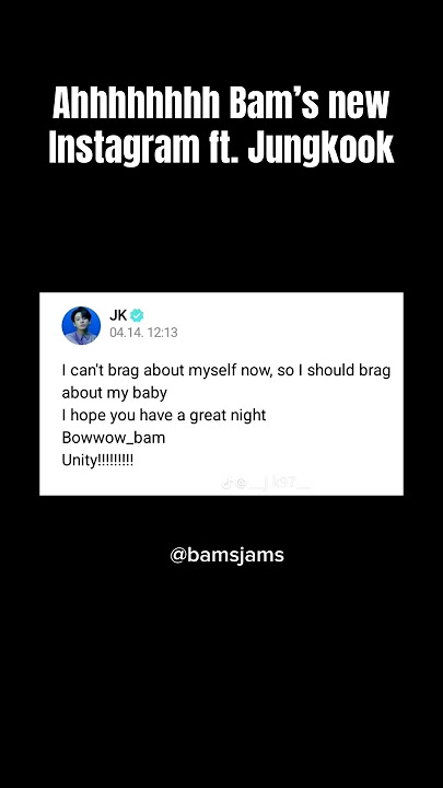 Jungkook’s baby has an Instagram!