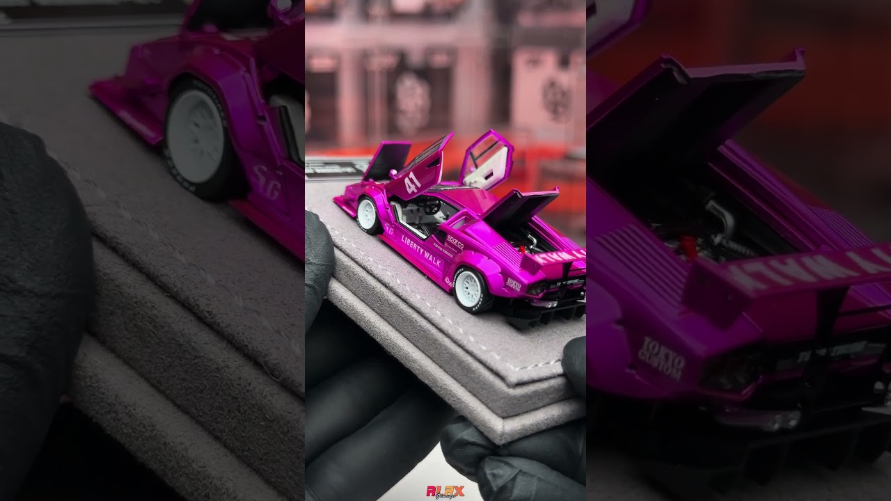 TopArt LBWK LB WORKS Lamborghini Countach Pink - YouTube