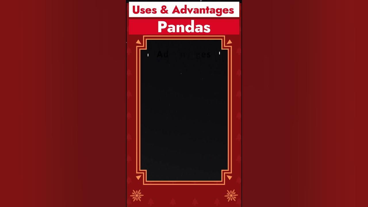 What are Uses & Advantages Pandas (Python Library)| Data Science ...