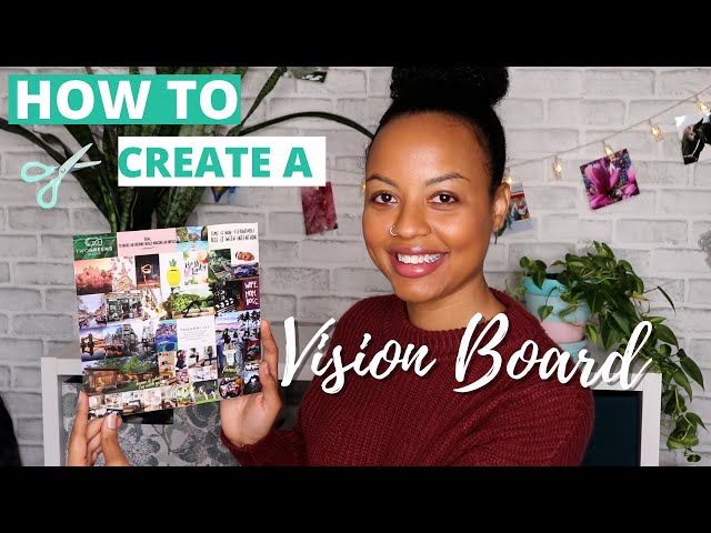 How to Make a Vision Board  2021 Aesthetic Printed Vision Board 