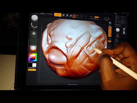 Using Zbrush 4R8 on iPad Pro with Apple Pencil