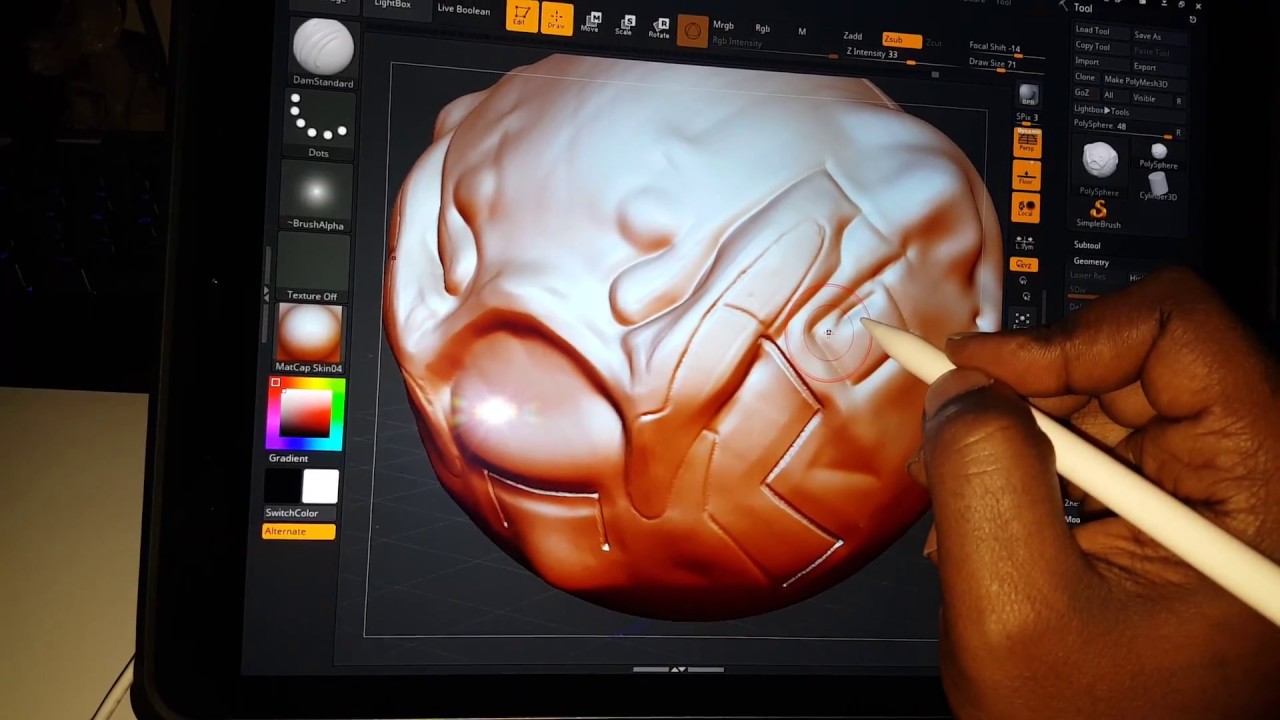 use zbrush with tablet