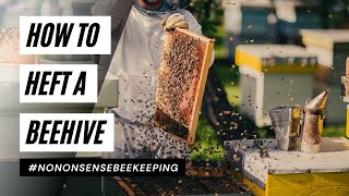 How To Heft A Beehive - Hefting A Beehive - Beehive Hefting Finger Method