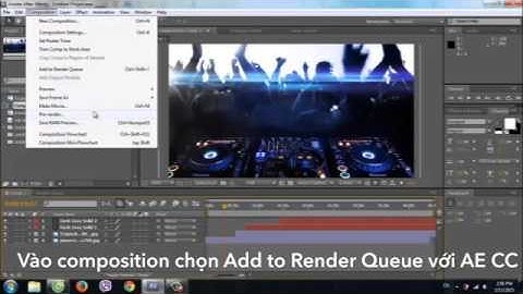 After Effect: Xuất video nhẹ hơn và nhanh hơn.