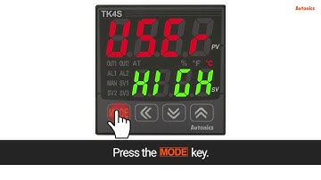 Tutorial de configuración de los controladores de temperatura TK4S · Autonics