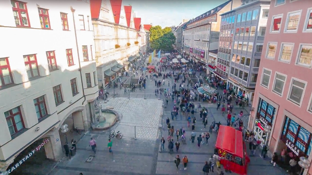 Pflastern der Münchner Fußgängerzone (Neuhauser Straße) | Dokumentation ...
