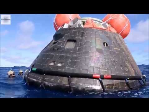 Orion Capsule Entry to Touchdown Video