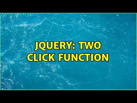 jquery: two click