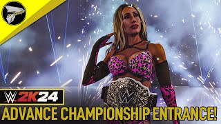 WWE 2K24 - How to Enable Advance Championship Entrances!