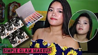 UNBOXING MY NEW COSMETIC PRODUCTS+SIMPLE GLAM MAKEUP| FIRST TIME