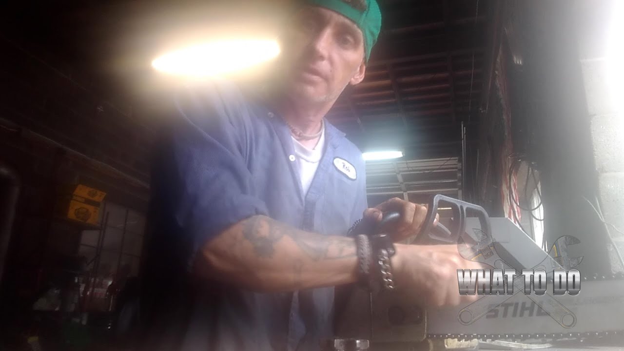 How To Replace Chainsaw Sprocket Chain Binding Up or wont Turn YouTube