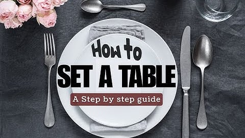 Basic TABLE SETUP for Hotel, Restaurant, or Home | F&B Service training I For Lunch or Dinner