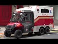 Funny - Distracted pedestrian - FDNY Engine 65 &amp; Mini Ambulance Polaris