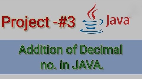 How to Add two decimal numbers in java.#java #javadeveloper #javacoding  .nilesh deore.Java